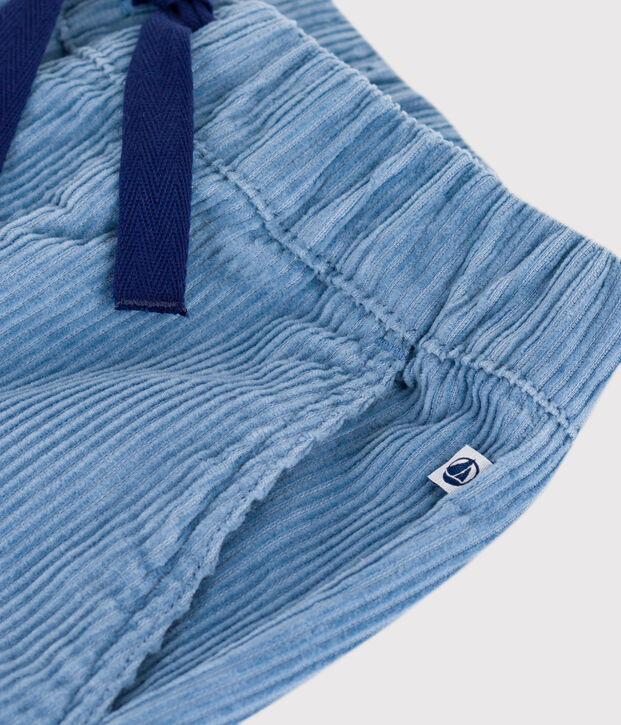 Children's plain corduroy trousers blue