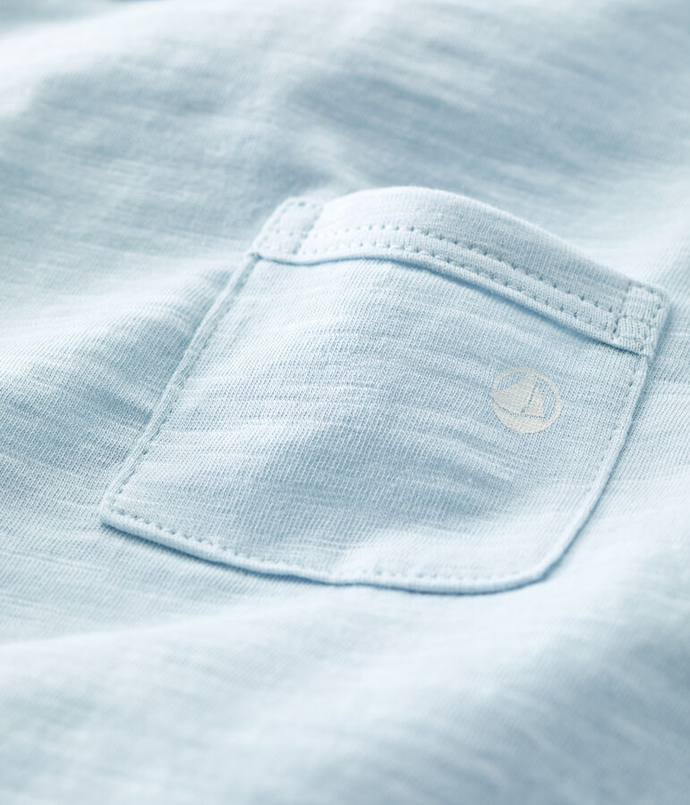 Babies' Plain Short-Sleeved Jersey T-Shirt blue