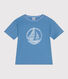 Children's printed short-sleeved cotton T-shirt