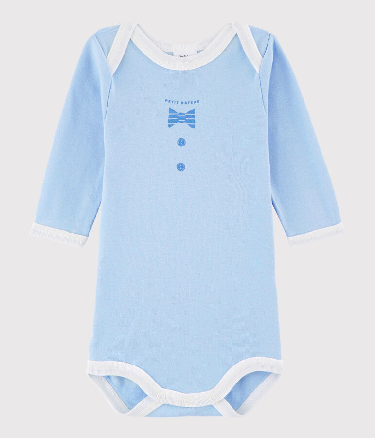 Unisex Babies' Long-Sleeved Bodysuit blue