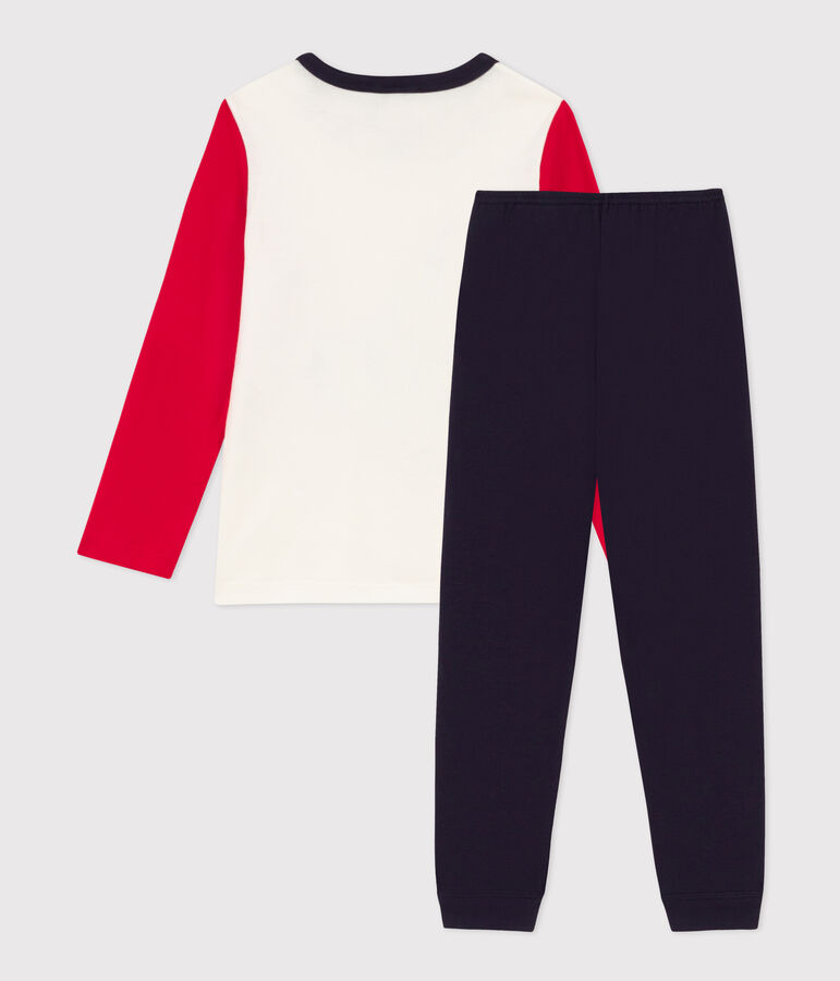 Children's Unisex Cotton Eiffel Tower Pyjamas blue/multicolor