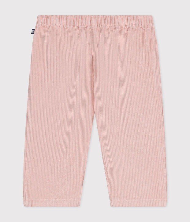 Babies' corduroy trousers pink
