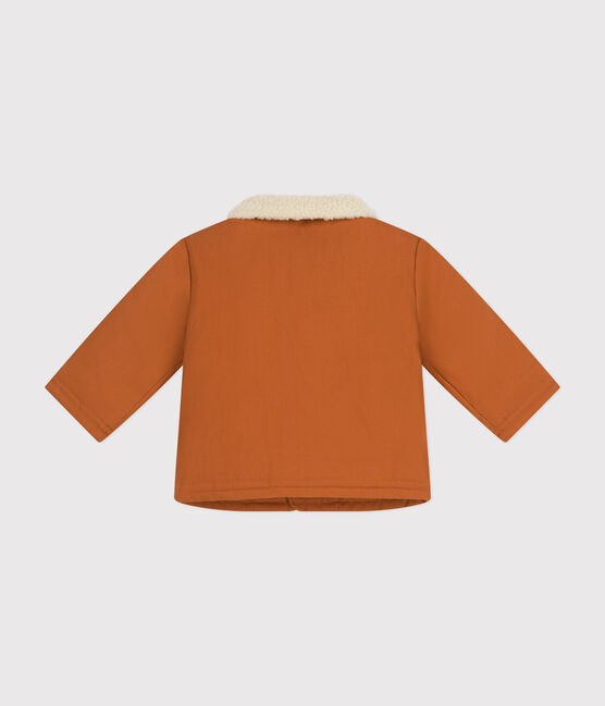 Babies' Sherpa Lined Cropped Jacket ECUREUIL brown