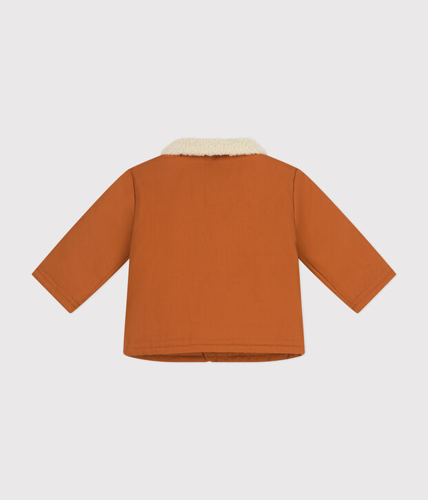 Babies' Sherpa Lined Cropped Jacket brown
