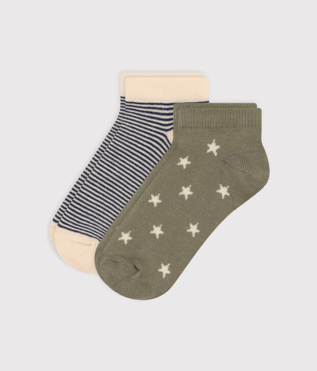 Children's Cotton Jersey Starry Socks - 2-Pack multicolor