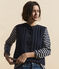 Women's Snuggly Sleeveless Cardigan SMOKING blue