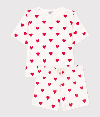 Women's Heart Themed Cotton Short Pyjamas