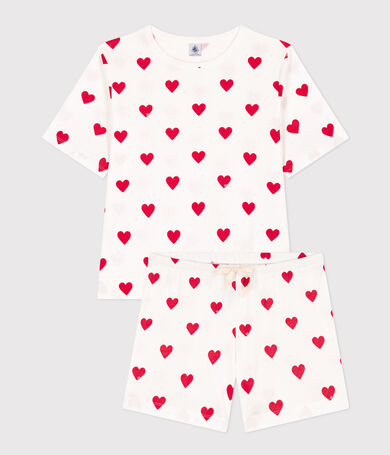 Women's Heart Themed Cotton Short Pyjamas