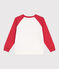 Children's printed cotton sweatshirt MARSHMALLOW red/SPI