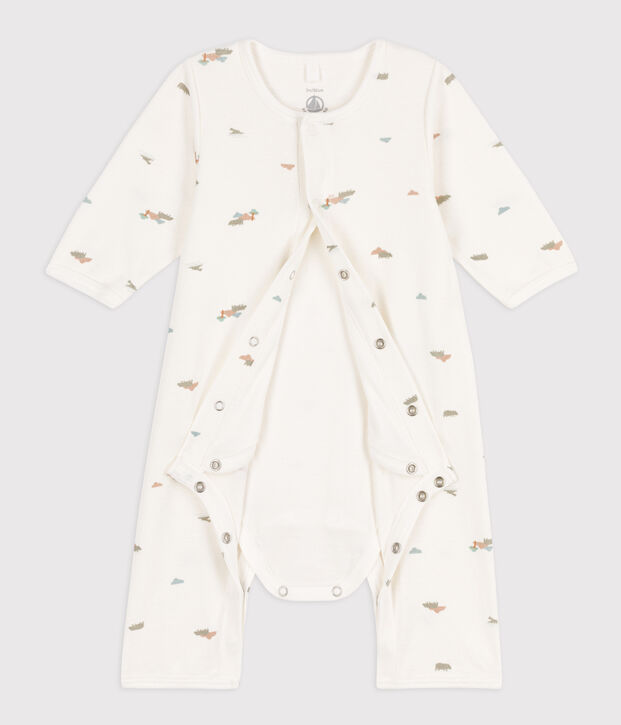 Printed Cotton Bodyjama white/multicolor