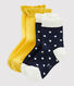 Pack of 2 Pairs of Girls' Socks
