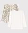 Girls' Floral Long-Sleeved Cotton T-Shirt - 2-Pack variante 2