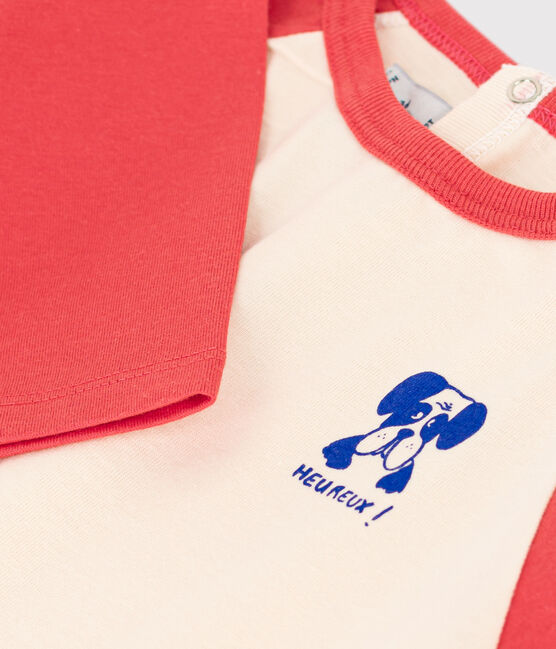 Babies' Long-Sleeved Jersey T-Shirt AVALANCHE /OURSIN