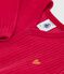 Babies' plain velour pyjama suit TERKUIT red