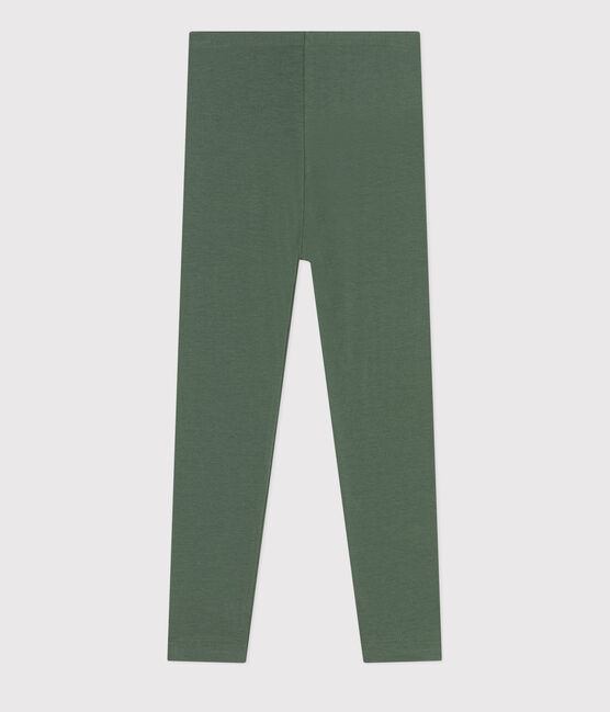 Girls' Elastane Jersey Leggings CROCO green