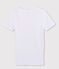 Men's short-sleeved V-neck T-shirt ECUME white