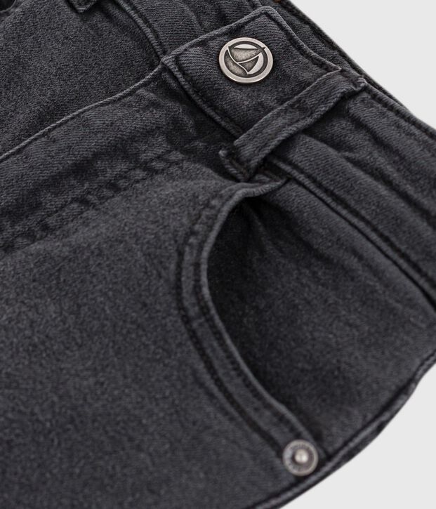 Children's denim trousers black