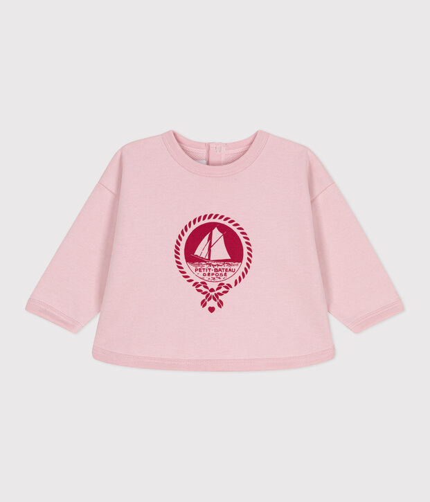 Babies' vintage Petit Bateau motif cotton sweatshirt JOLI