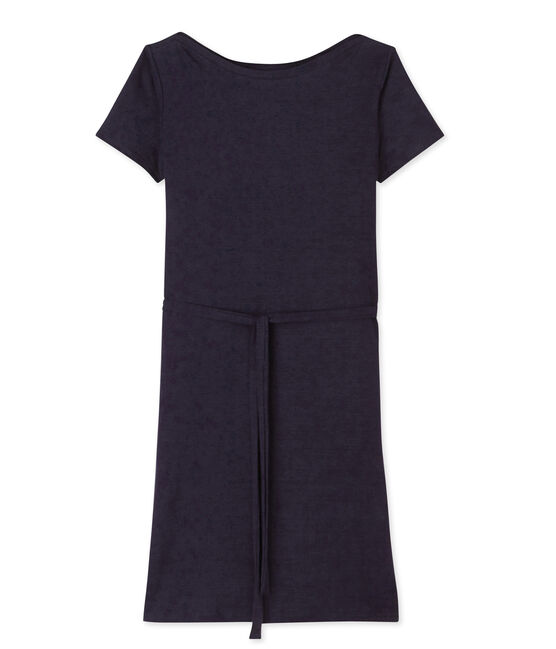 Women's linen dress SMOKING blue