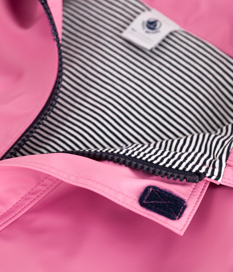 Unisex Iconic Waxed Child's Coat pink