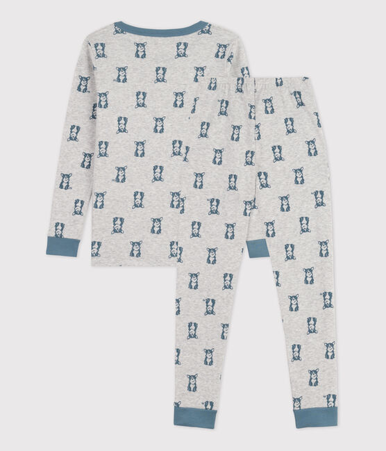 Dog Themed Cotton Snugfit Pyjamas POUSSIERE grey/ROVER