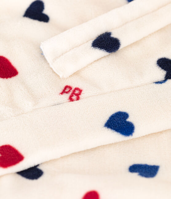 Children's Unisex Fleece Dressing Gown AVALANCHE white/MULTICO