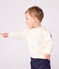 Babies' vintage boat printed cotton sweatshirt MILK red/POMPEI