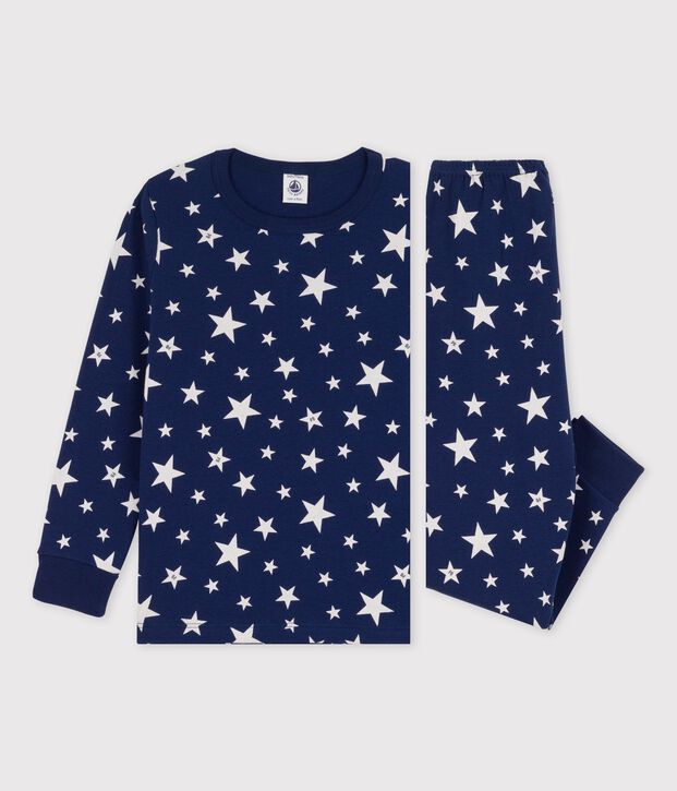 Unisex Starry Cotton Pyjamas blue/white