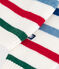 Babies' multi-coloured striped wool and cotton jumper MARSHMALLOW white/MULTICO white