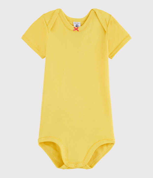 Baby Girls' Short-Sleeved Bodysuit yellow