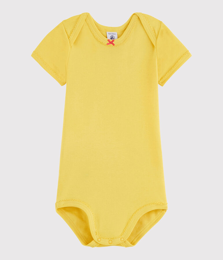 Baby Girls' Short-Sleeved Bodysuit yellow