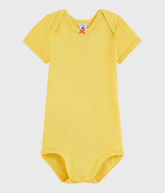 Baby Girls' Short-Sleeved Bodysuit BLE yellow