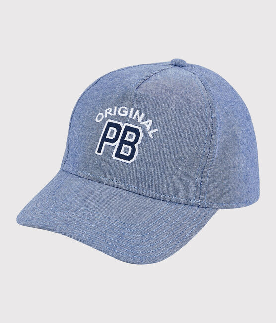 Boys' Chambray Cap DENIM TRES CLAIR NÂ°5 blue