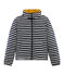 Reversible down jacket COQUILLE beige/SMOKING blue/MULTICO