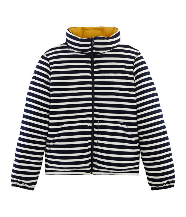 Reversible down jacket white/blue/multicolor