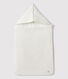 Babies' White Organic Cotton Tube Knit Baby Nest