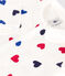 Babie's footless heart print cotton pyjamas MARSHMALLOW white/MULTICO white