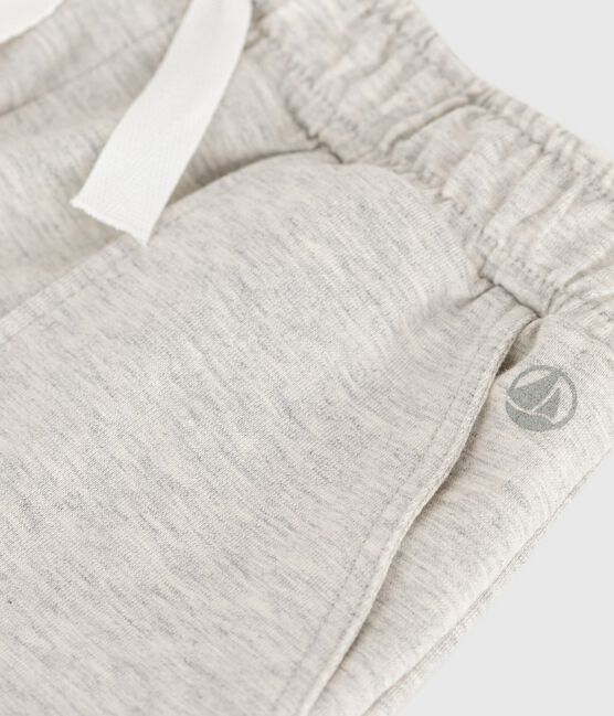 Children's Bermuda shorts in plain cotton BELUGA CHINE grey