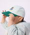 Babies' cotton cap blue/multicolor