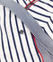 Women's two-piece stripy swimsuit MARSHMALLOW white/MEDIEVAL blue