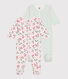 Babies' floral cotton pyjamas - 2-pack