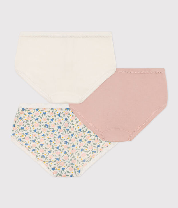 Girls' Floral Cotton Briefs - 3-Pack multicolor