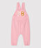 Babies' Fleece Dungarees CHARME pink