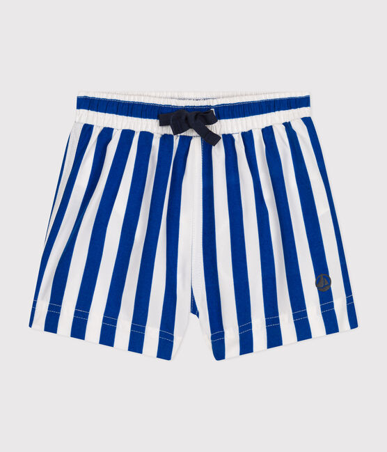 Babies' Swim Shorts MARSHMALLOW white/SURF blue