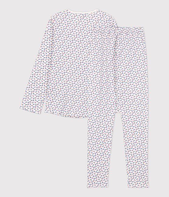 Pyjama imprimé fleuri petite fille en coton MARSHMALLOW white/MULTICO white