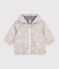 Babies' floral print windbreaker with a pinstripe lining blue/multicolor