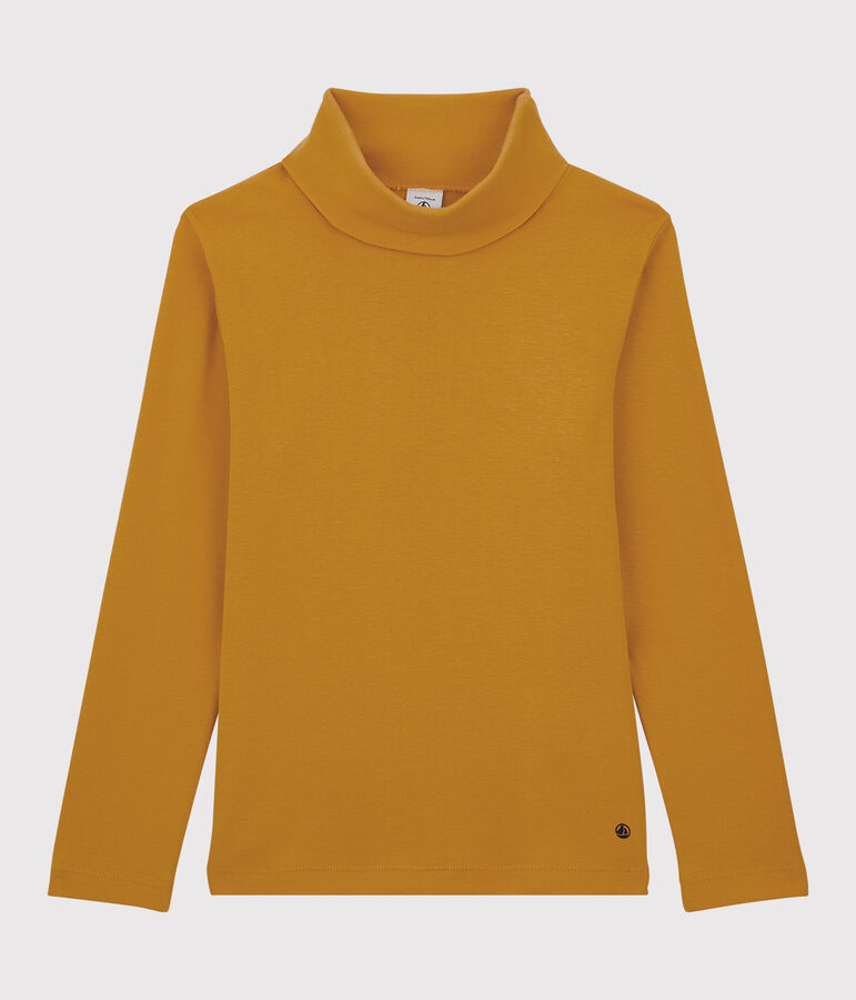 Unisex Children's Cotton Polo Neck yellow