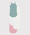 Babies' floral cotton bodysuits with straps - 5-Pack variante 1
