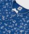 Girls' Snowflake Print Ribbed Pyjamas MAJOR blue/ECUME white