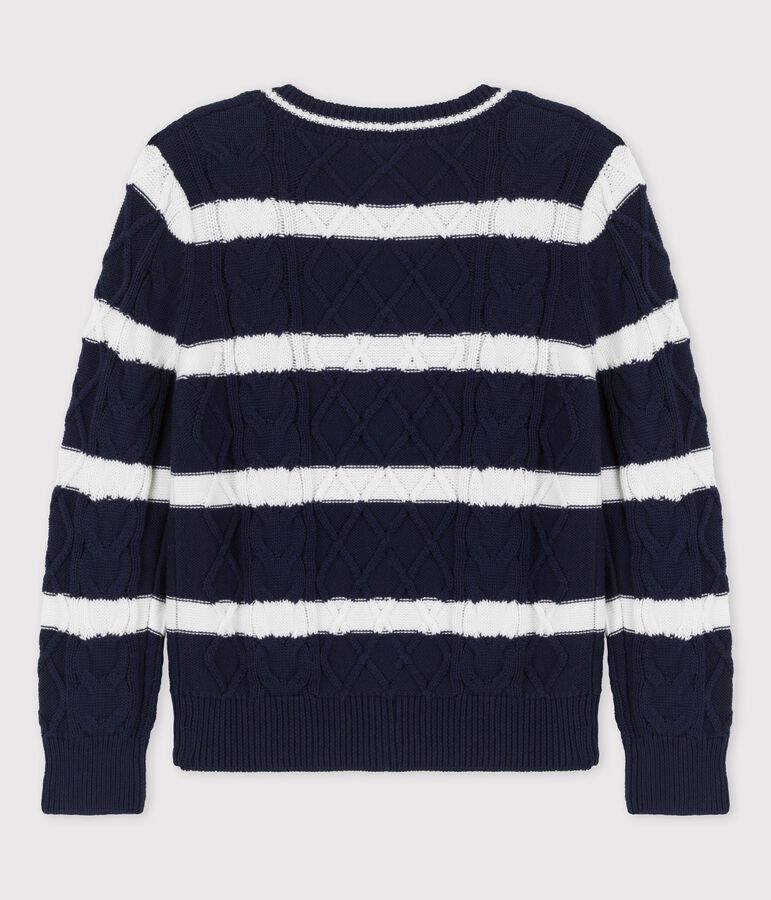 Boys' Cotton Cardigan blue/white